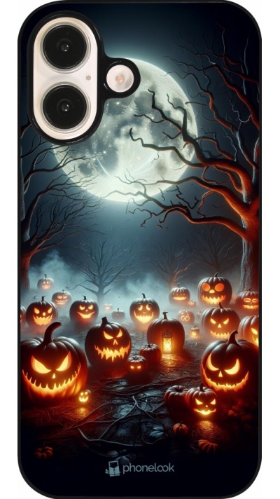 Coque iPhone 16 - Halloween 2024 Many Pumpkins