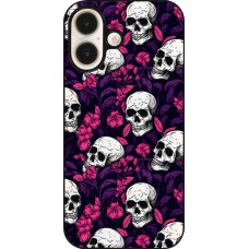 Coque iPhone 16 - Halloween 2024 romantic skulls