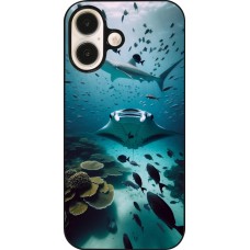 iPhone 16 Case Hülle - Manta Lagune Reinigung