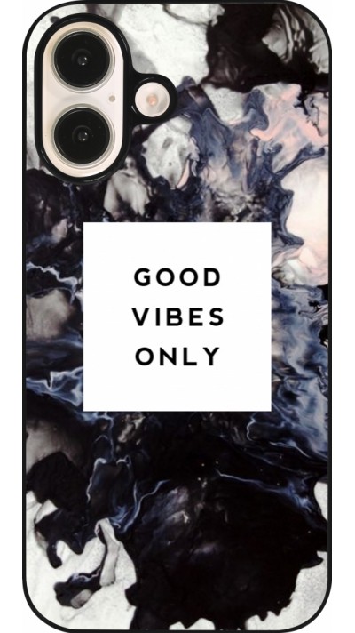 Coque iPhone 16 - Marble Good Vibes Only