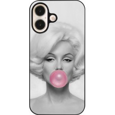 Coque iPhone 16 - Marilyn Bubble