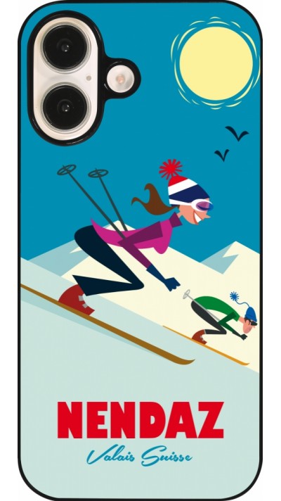 Coque iPhone 16 - Nendaz Ski Downhill