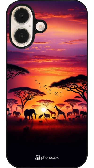 Coque iPhone 16 - Safari sunset wildlife