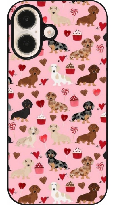 Coque iPhone 16 - Valentine 2024 puppy love