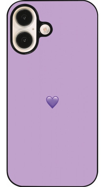 Coque iPhone 16 - Valentine 2023 purpule single heart