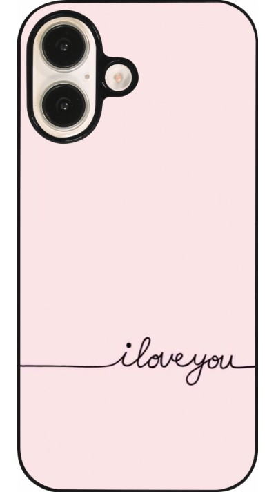 Coque iPhone 16 - Valentine 2023 i love you writing