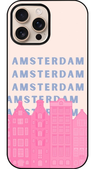 Coque iPhone 16 Pro Max - Amsterdam Pink Print