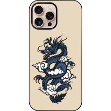 Coque iPhone 16 Pro Max - Blue Dragon Tattoo