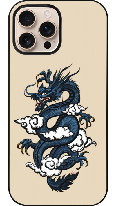 Coque iPhone 16 Pro Max - Blue Dragon Tattoo