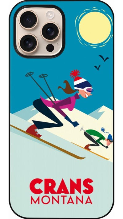 Coque iPhone 16 Pro Max - Crans-Montana Ski Downhill