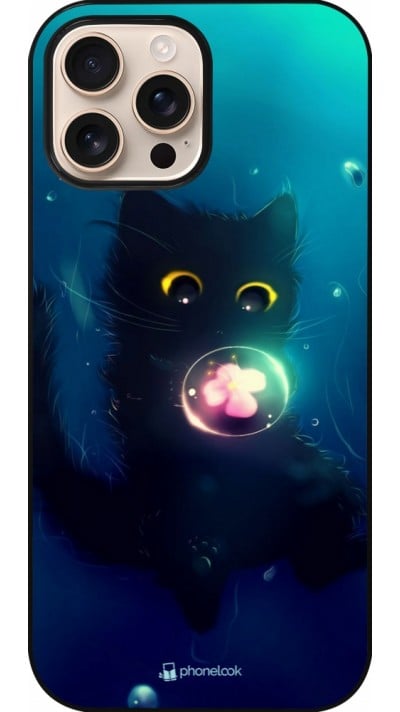 Coque iPhone 16 Pro Max - Cute Cat Bubble