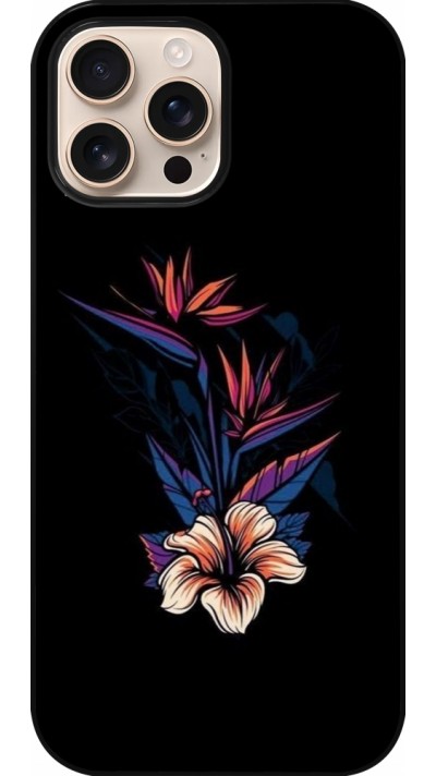 Coque iPhone 16 Pro Max - Dark Flowers