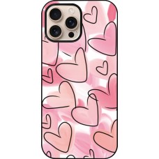 iPhone 16 Pro Max Case Hülle - Easter 2023 pink hearts