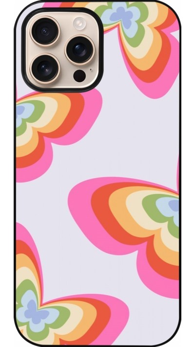 Coque iPhone 16 Pro Max - Easter 2024 rainbow butterflies