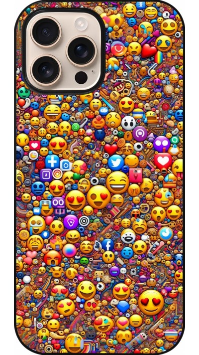 Coque iPhone 16 Pro Max - Emoji mixed