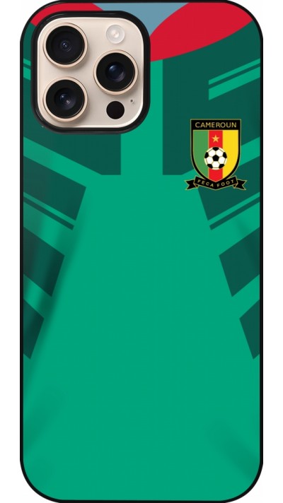 Coque iPhone 16 Pro Max - Maillot de football Cameroun 2022 personnalisable