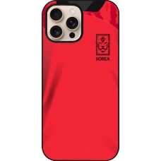 Coque iPhone 16 Pro Max - Maillot de football Corée du Sud 2022 personnalisable