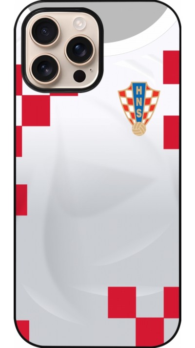 Coque iPhone 16 Pro Max - Maillot de football Croatie 2022 personnalisable