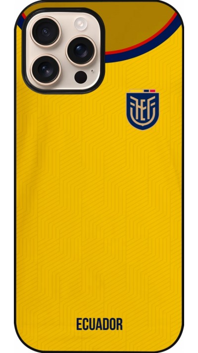 Coque iPhone 16 Pro Max - Maillot de football Equateur 2022