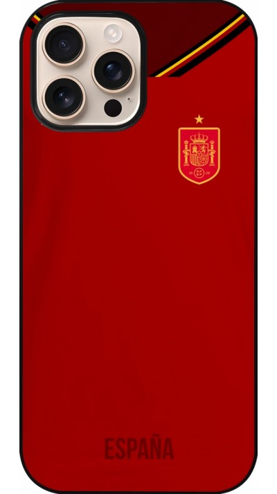 Coque iPhone 16 Pro Max - Maillot de football Espagne 2022 personnalisable