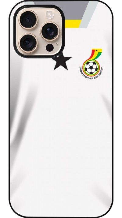 Coque iPhone 16 Pro Max - Maillot de football Ghana 2022 personnalisable