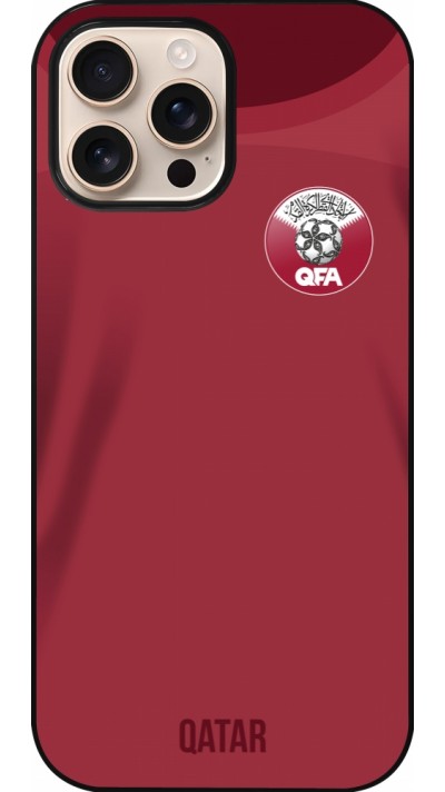 Coque iPhone 16 Pro Max - Maillot de football Qatar 2022 personnalisable