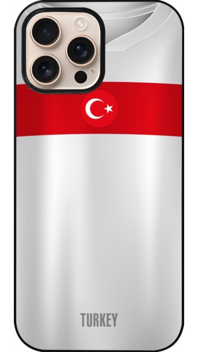 Coque iPhone 16 Pro Max - Maillot de football Turquie personnalisable