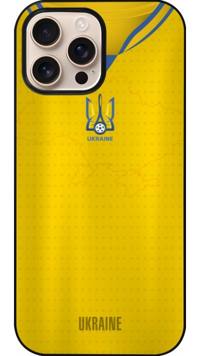 Coque iPhone 16 Pro Max - Maillot de football Ukraine