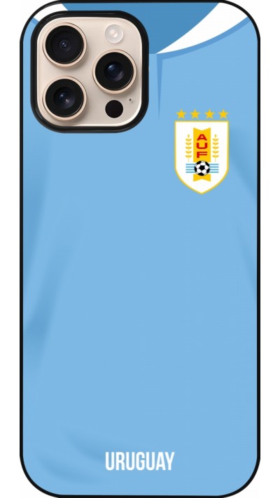 Coque iPhone 16 Pro Max - Maillot de football Uruguay 2022 personnalisable