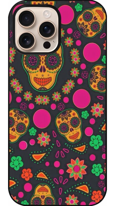 Coque iPhone 16 Pro Max - Halloween 22 colorful mexican skulls