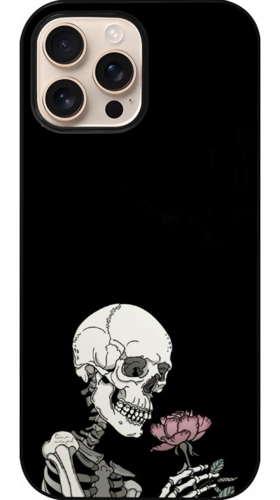 Coque iPhone 16 Pro Max - Halloween 2023 rose and skeleton