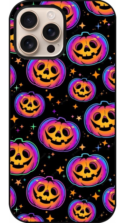 Coque iPhone 16 Pro Max - Halloween 2024 rainbow pumpkins