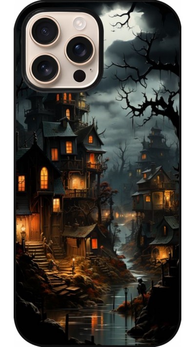 Coque iPhone 16 Pro Max - Halloween 2024 scary town