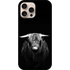 Coque iPhone 16 Pro Max - Highland calf black