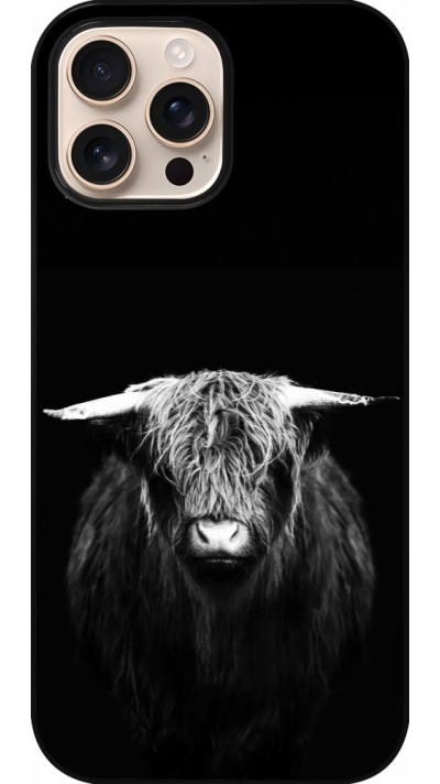 Coque iPhone 16 Pro Max - Highland calf black