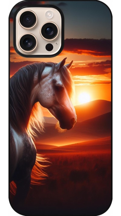 Coque iPhone 16 Pro Max - Majestic Sunset Horse