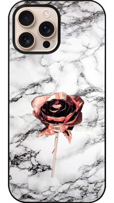 Coque iPhone 16 Pro Max - Marble Rose Gold