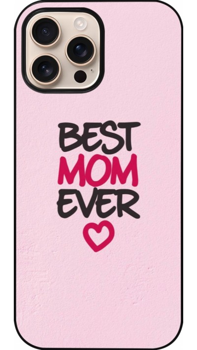 Coque iPhone 16 Pro Max - Mom 2023 best Mom ever pink