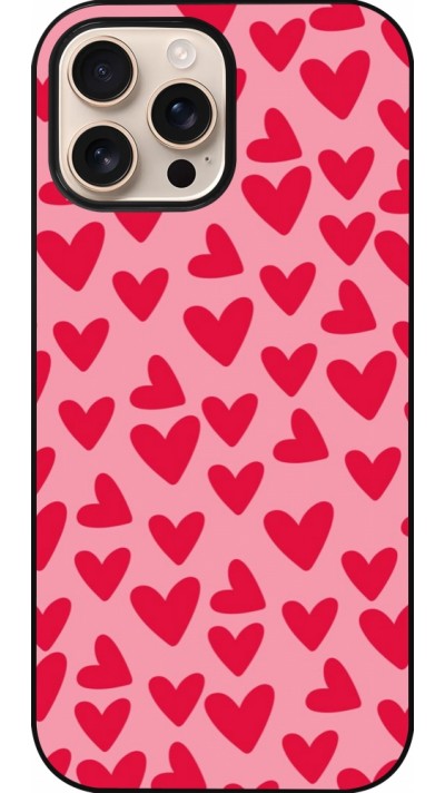 Coque iPhone 16 Pro Max - Mom 2024 petits coeurs