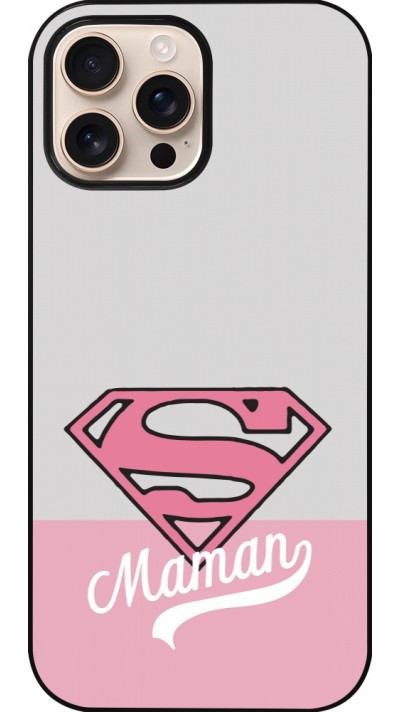 Coque iPhone 16 Pro Max - Mom 2024 Super hero maman