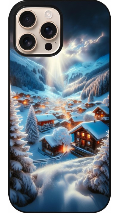 Coque iPhone 16 Pro Max - Mont Neige Lumière