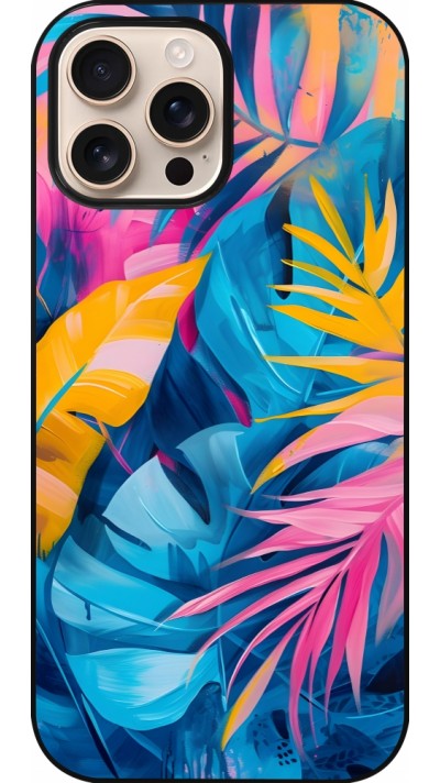 iPhone 16 Pro Max Case Hülle - Palms Blue