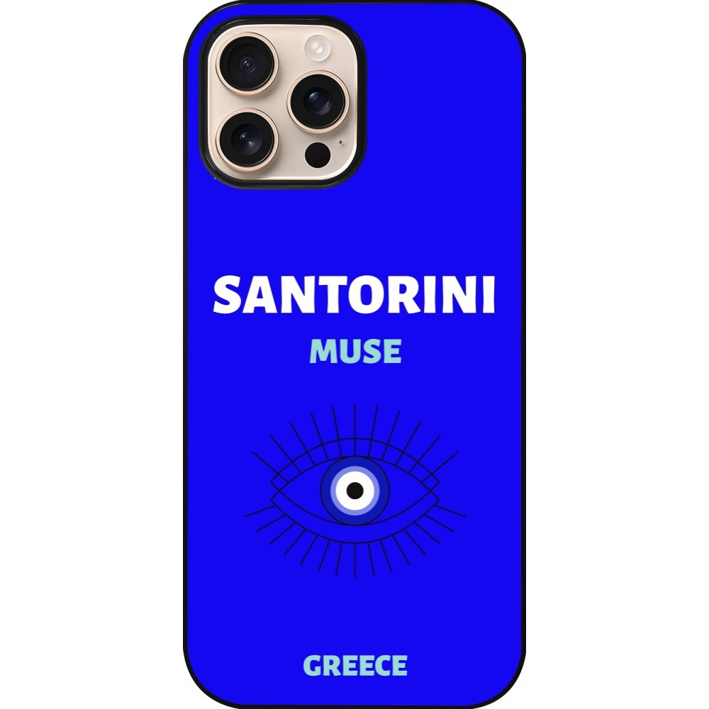 iPhone 16 Pro Max Case Hülle - Pop Summer Destination Santorini