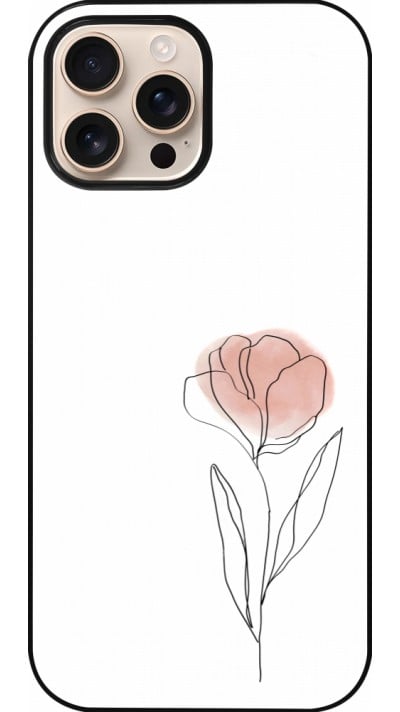 iPhone 16 Pro Max Case Hülle - Spring 23 minimalist flower