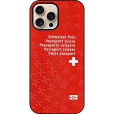 iPhone 16 Pro Max Case Hülle - Swiss Passport