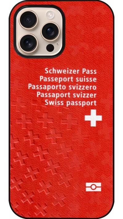 iPhone 16 Pro Max Case Hülle - Swiss Passport