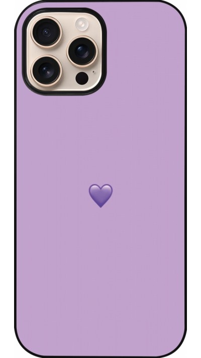 Coque iPhone 16 Pro Max - Valentine 2023 purpule single heart