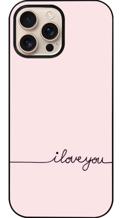 Coque iPhone 16 Pro Max - Valentine 2023 i love you writing