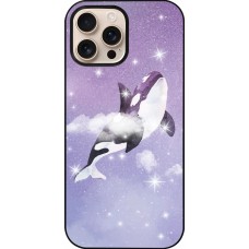 Coque iPhone 16 Pro Max - Whale in sparking stars