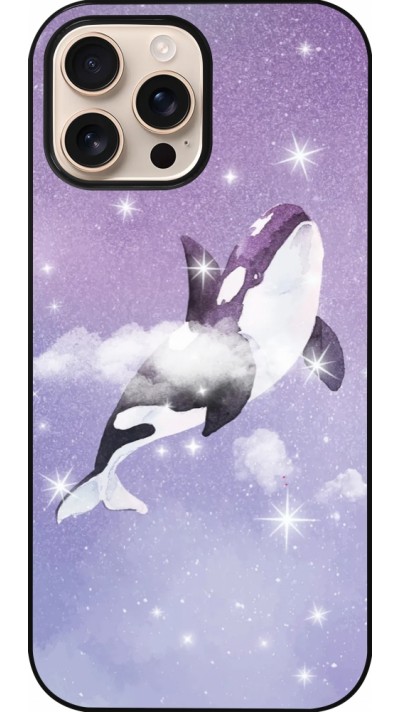 Coque iPhone 16 Pro Max - Whale in sparking stars